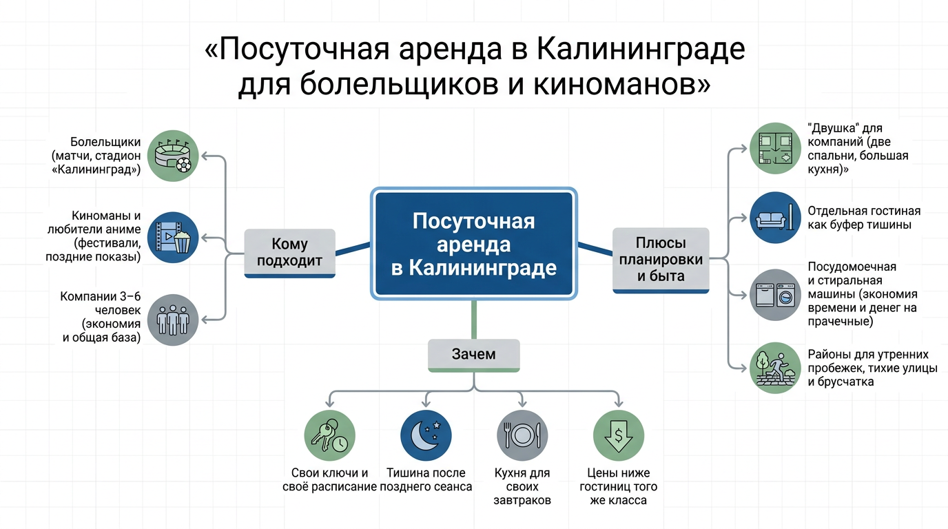 Кому и зачем посуточная аренда в Калининграде на выходные